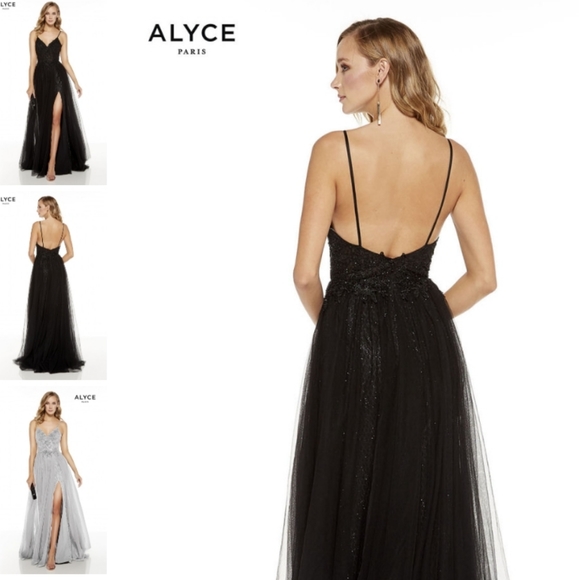 Alyce Paris Silver Formal Dress - Picture 3 of 14